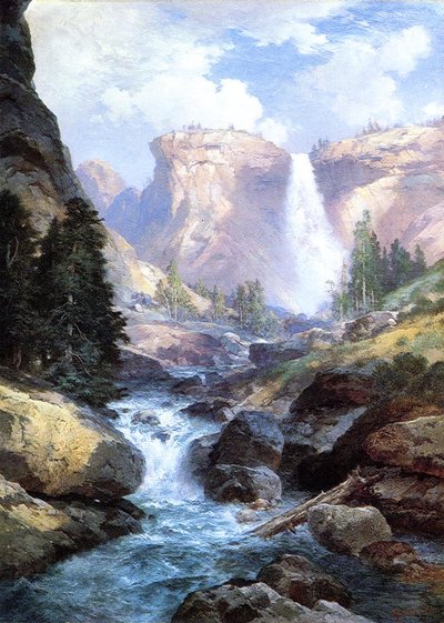 Under the Red Wall, Grand Canyon of Arizona by Thomas Moran